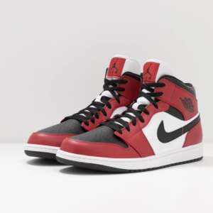 Air Jordan 1 Mid Chicago Black Toe