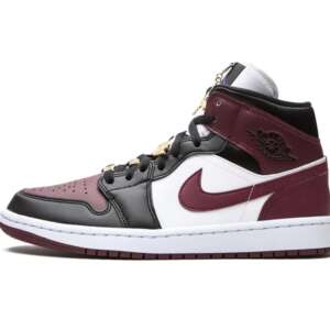 Air Jordan 1 Mid SE Black Dark Beetroot